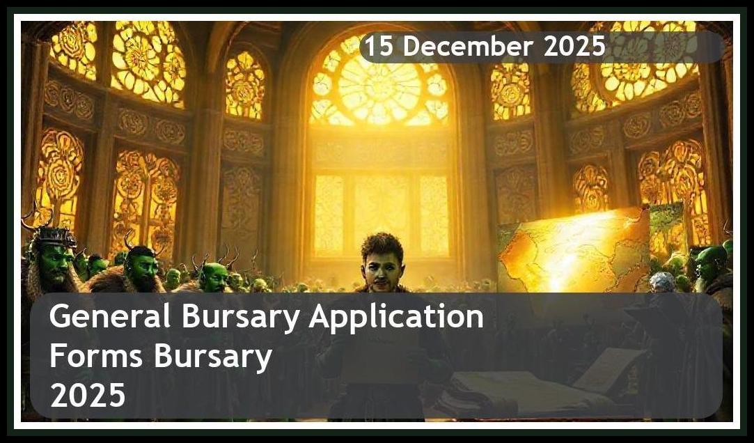 General Bursary Application Forms Bursary 2025 – Closing Date: 15 December 2025 Apply Now