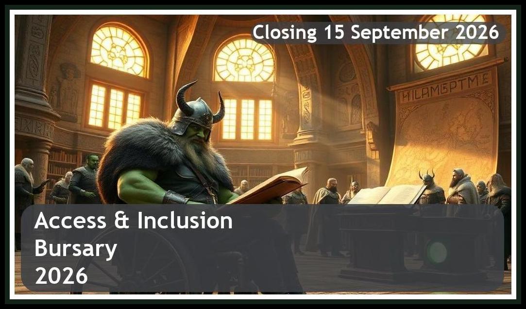 Access & Inclusion Bursary 2026 – Closing Date: 15 September 2026, Apply Now!