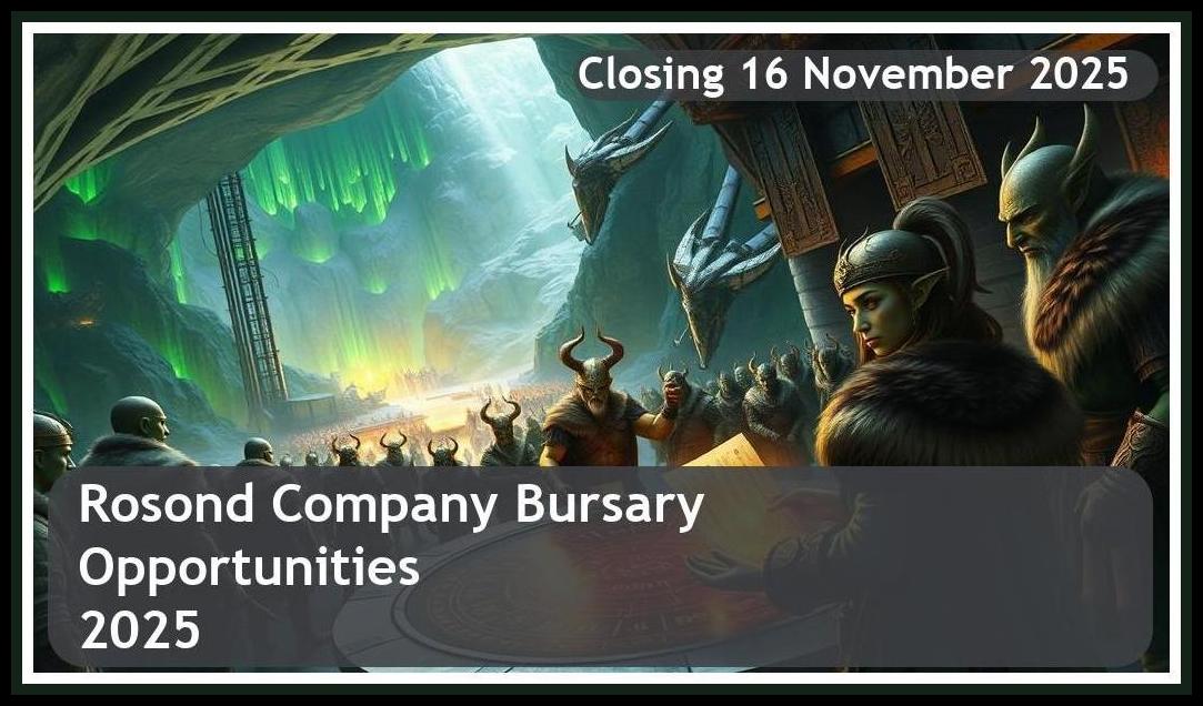 Rosond Bursary 2026 – Closing Date: 16 November 2025 Apply Now!
