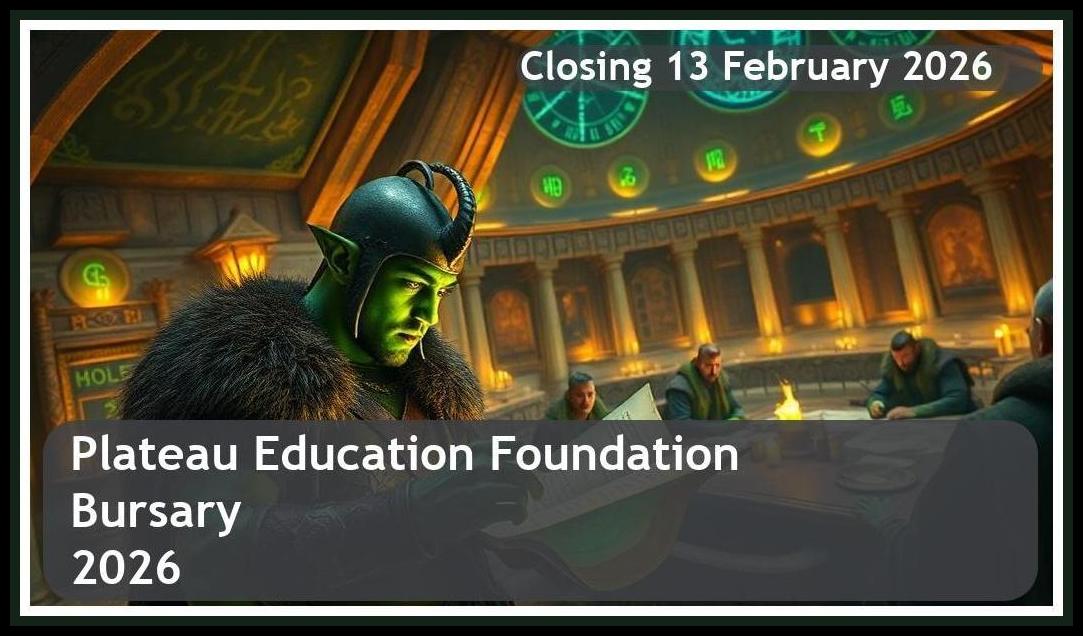 Plateau Education Foundation Bursary 2026 – Closing Date: 13 February 2026 Apply Now
