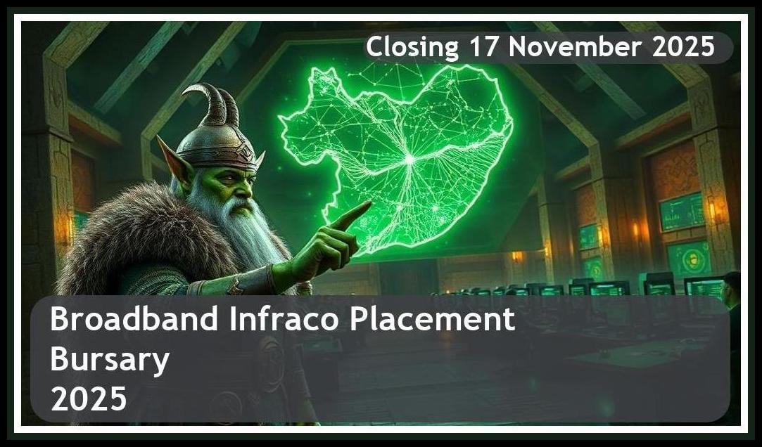 **Broadband Infraco Placement Bursary 2025 – Closing Date: 17 November 2025 Apply Now**