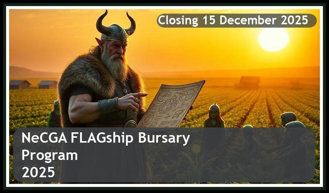 NeCGA FLAGship Bursary 2026 – Closing Date: 15 December 2025 – Apply Now!