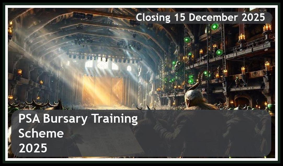 PSA Bursary Training Scheme 2025 – Closing Date: 15 December 2025 Apply Now
