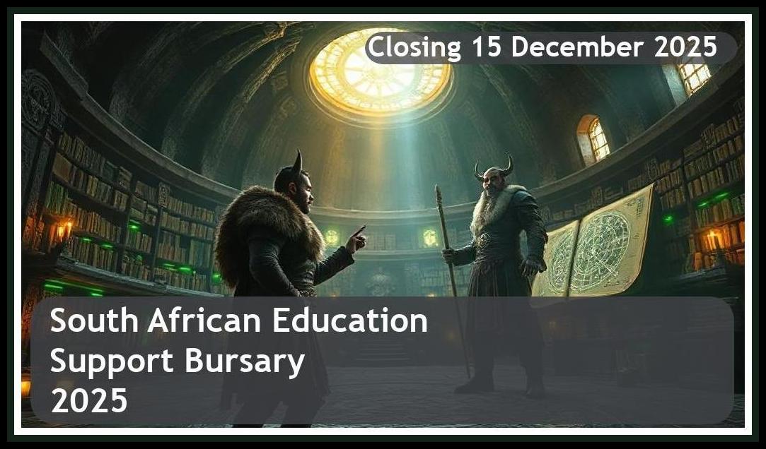 South African Education Support Bursary 2026 – Closing Date: 15 December 2025 Apply Now