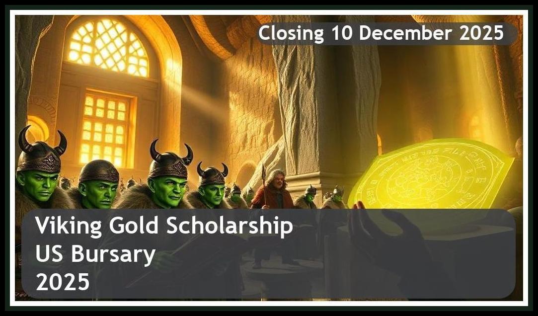 **Viking Gold Scholarship (US) Bursary 2026 – Closing Date: 10 December 2025 Apply Now**