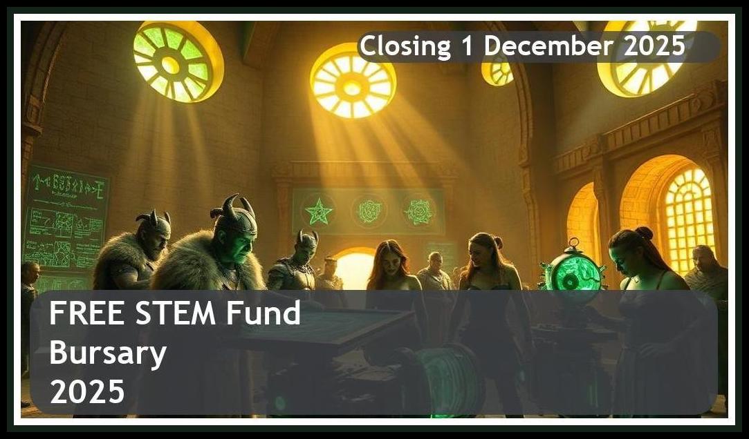 **FREE STEM Fund Bursary 2025 – Closing Date: 1 December 2025 – Apply Now!**