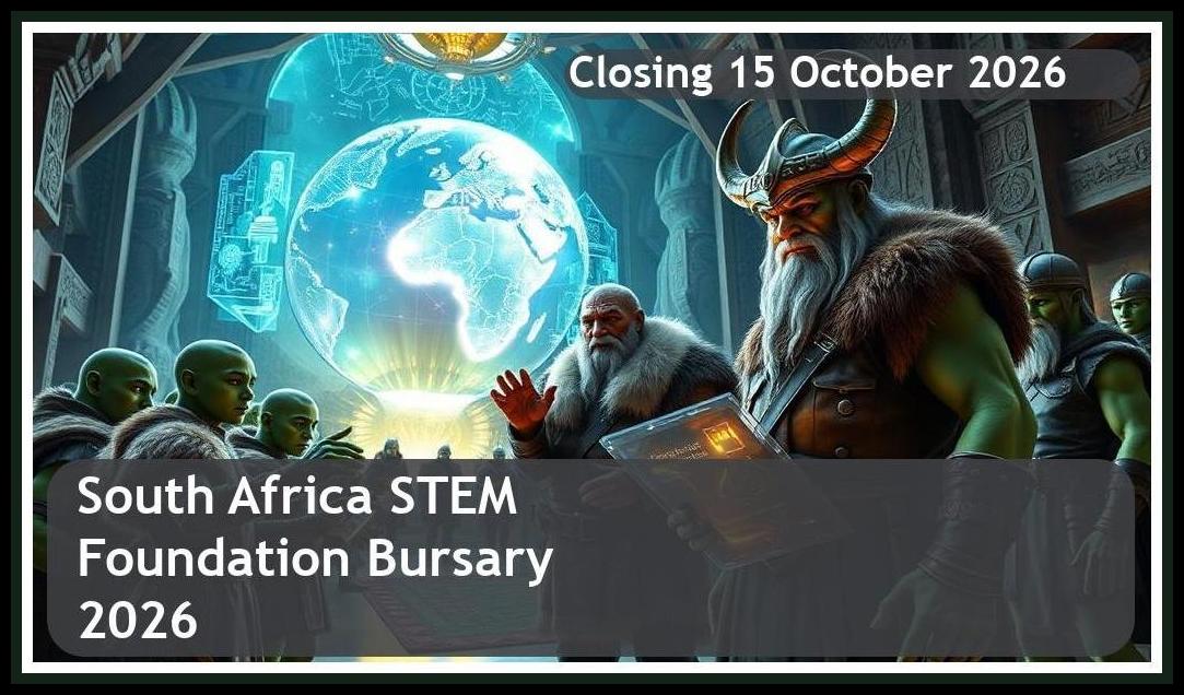 South Africa STEM Foundation Bursary 2026 – Closing Date: 15 October 2026 Apply Now!