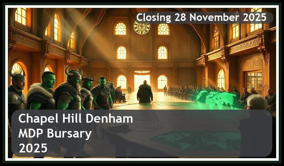 Chapel Hill Denham MDP Bursary 2026 – Closing Date: 28 November 2025 Apply Now
