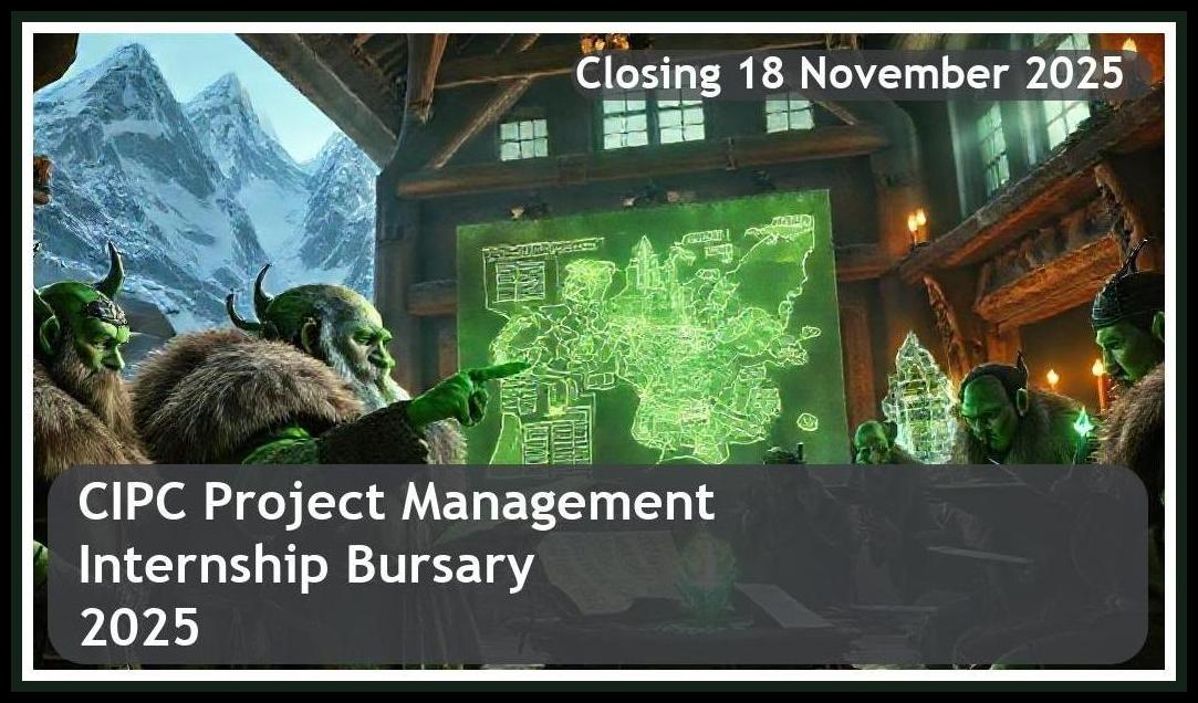 CIPC Project Management Internship Bursary 2026 – Closing Date: 18 November 2025 Apply Now