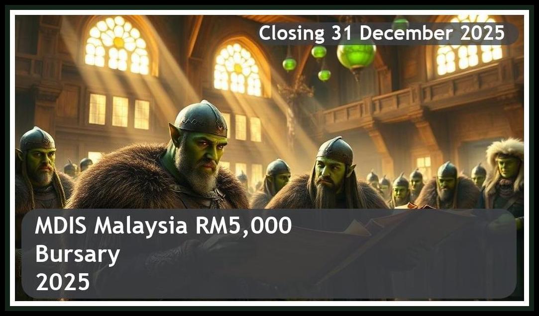 **MDIS Malaysia RM5,000 Bursary 2025 – Closing Date: 31 December 2025 Get Funded**
