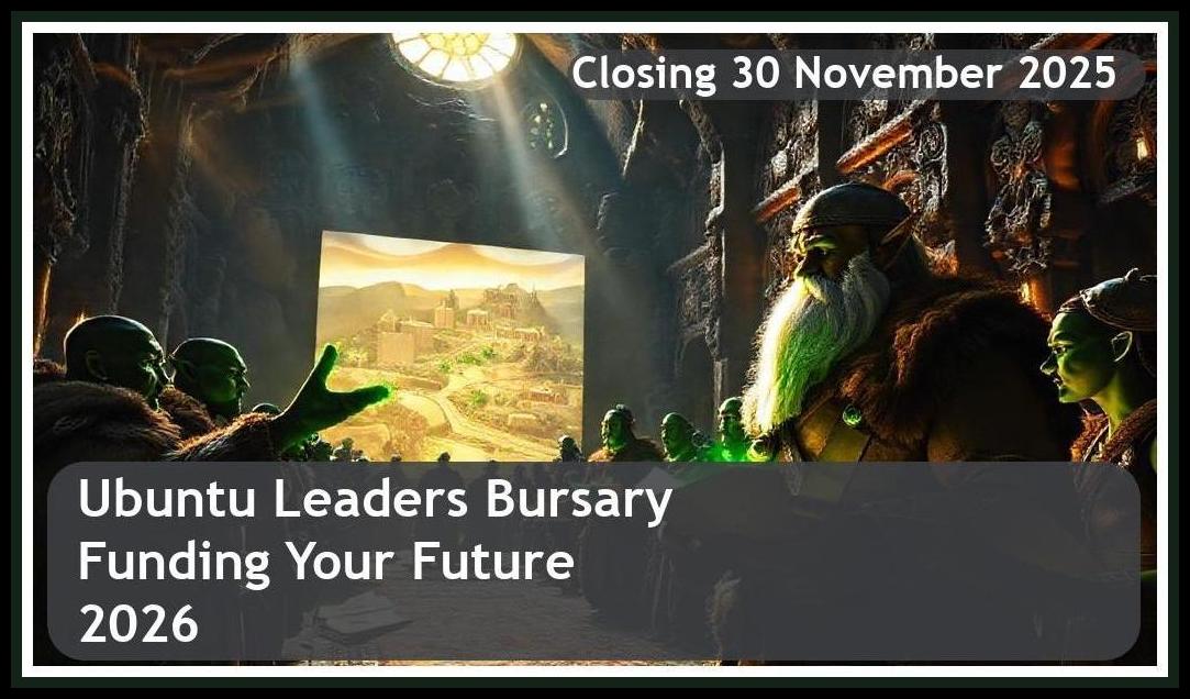 Ubuntu Leaders Bursary 2026 – Closing Date: 30 November 2025 – Funding Your Future
