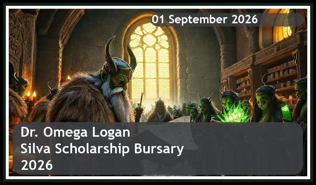 Dr. Omega Logan Silva Scholarship Bursary 2026 – Closing Date: 01 September 2026 Apply Now!