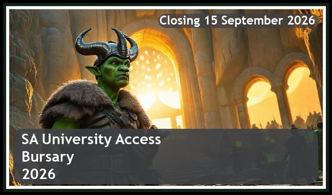 SA University Access Bursary 2026 – Closing Date: 15 September 2026 Apply Now