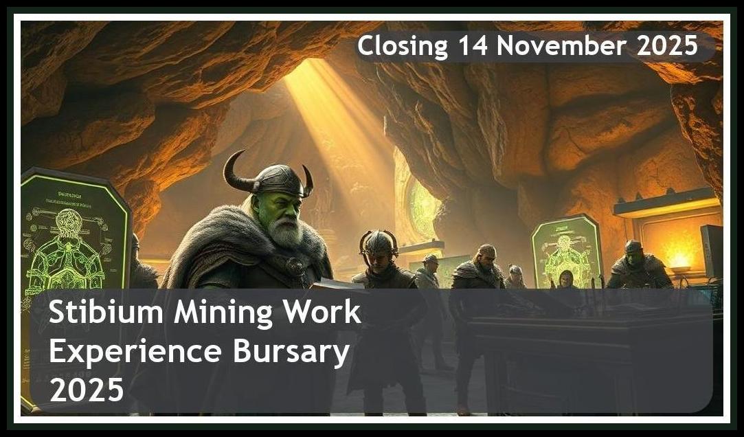 Stibium Mining Work Experience Bursary 2025 – Closing Date: 14 Nov 2025 – Apply!