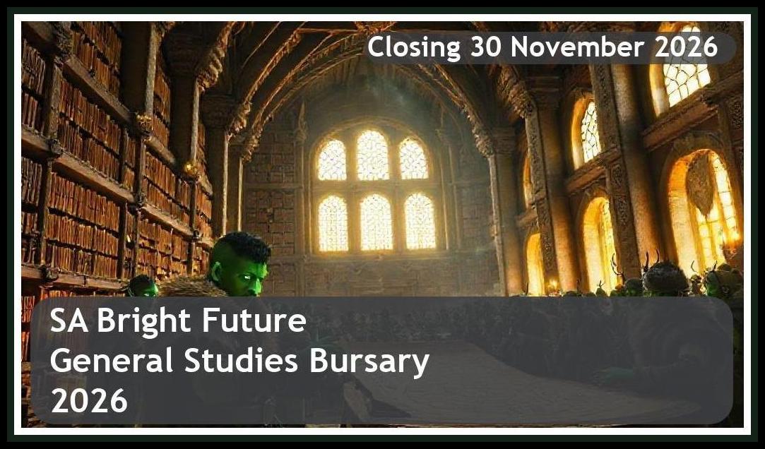 SA Bright Future General Studies Bursary 2026 – Closing Date: 30 November 2026 Apply Now
