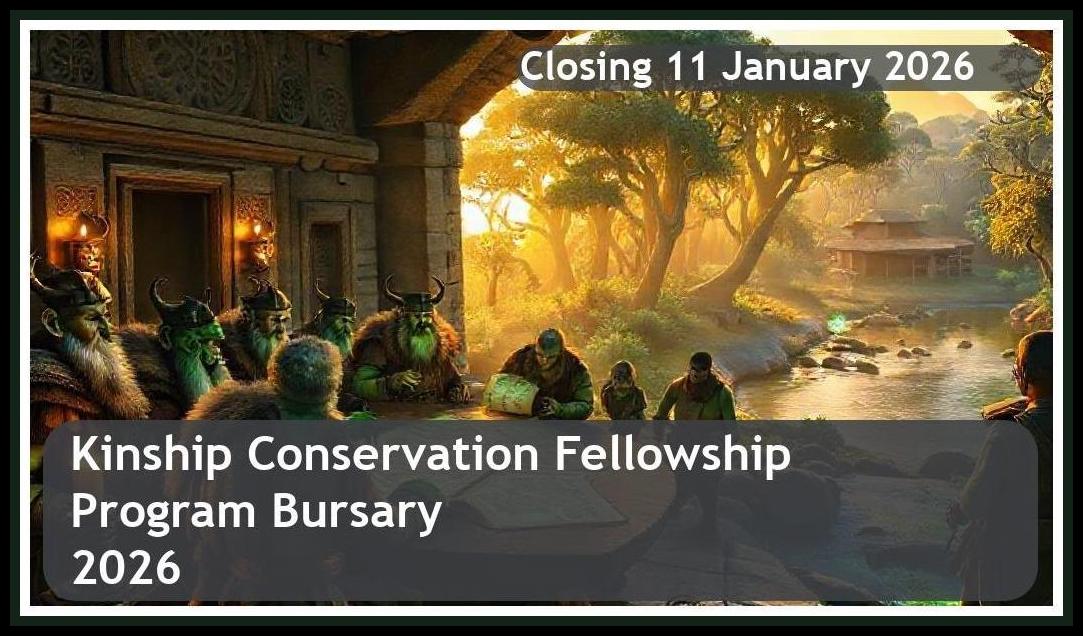 Kinship Conservation Fellowship Program 2026 Bursary – Closing Date: 11 January 2026 – Apply Now!