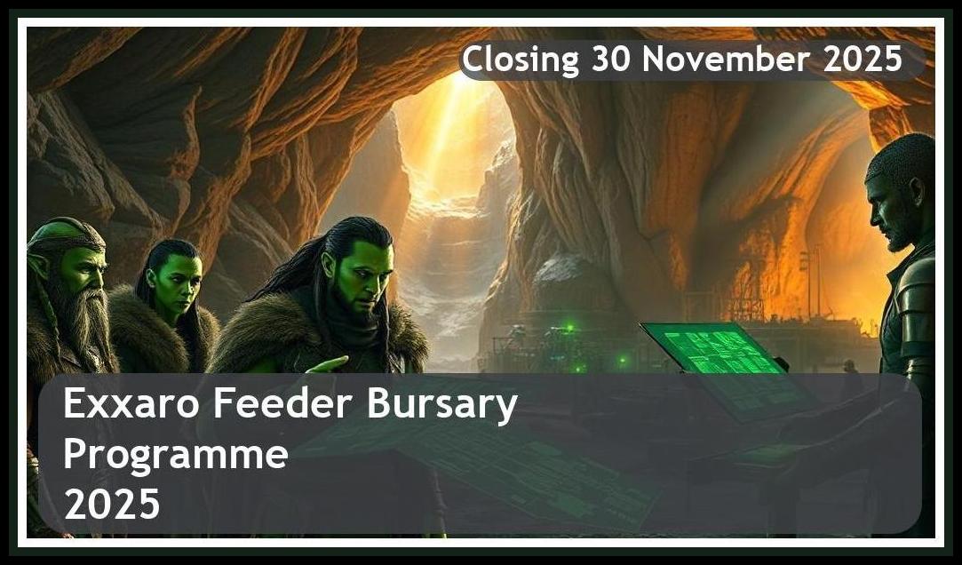 Exxaro Feeder Bursary Programme 2026 – Closing Date: 30 November 2025 – Apply Now!