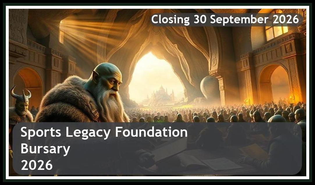 Sports Legacy Foundation Bursary 2026 – Closing Date: 30 September 2026 Apply Now