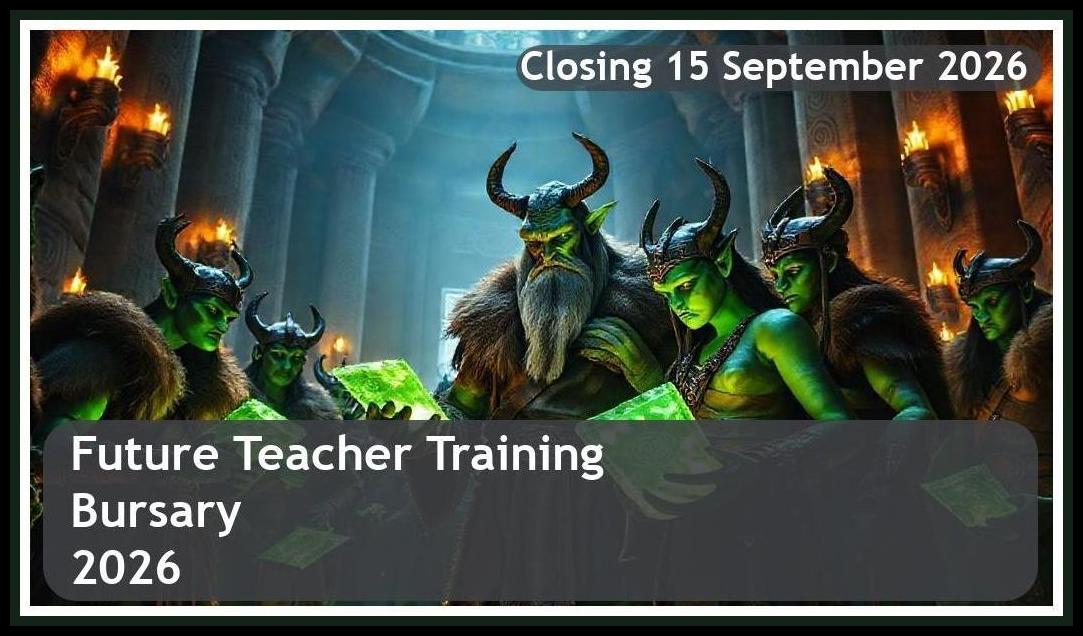 Future Teacher Training Bursary 2026 – Closing Date: 15 September 2026 Apply Now
