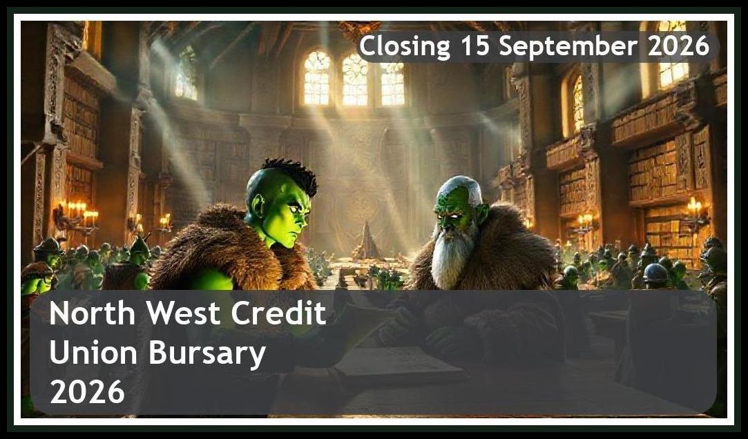 North West Credit Union Bursary 2026 – Closing Date: 15 September 2026 – Apply Now!