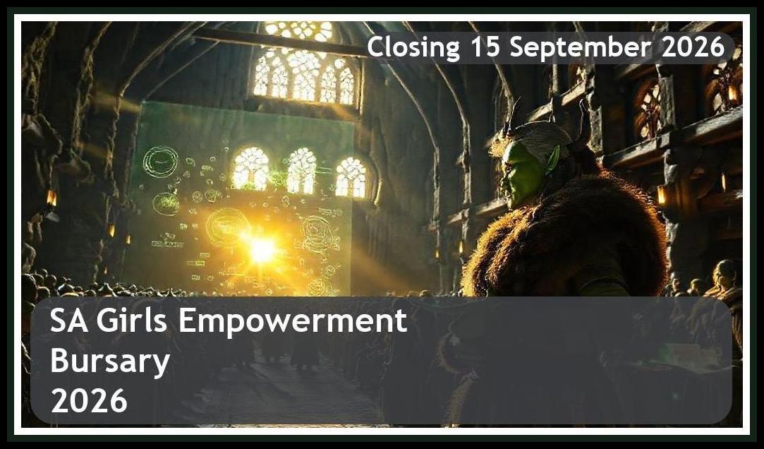 SA Girls Empowerment Bursary 2026 – Closing Date: 15 September 2026 Apply Now!