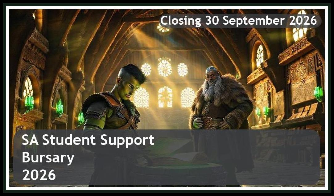 SA Student Support Bursary 2026 – Closing Date: 30 September 2026 Apply Now