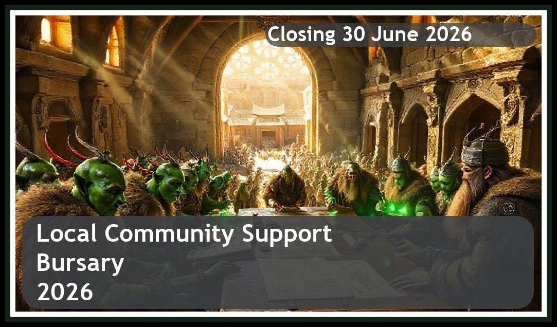 **Local Community Support Bursary 2026 – Closing Date: 30 June 2026 Don’t Miss Out**