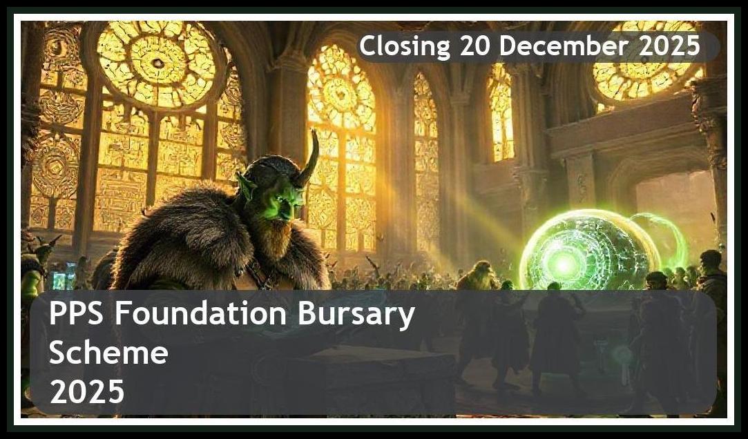 PPS Foundation Bursary 2026 – Closing Date: 20 December 2025 – Apply Now!